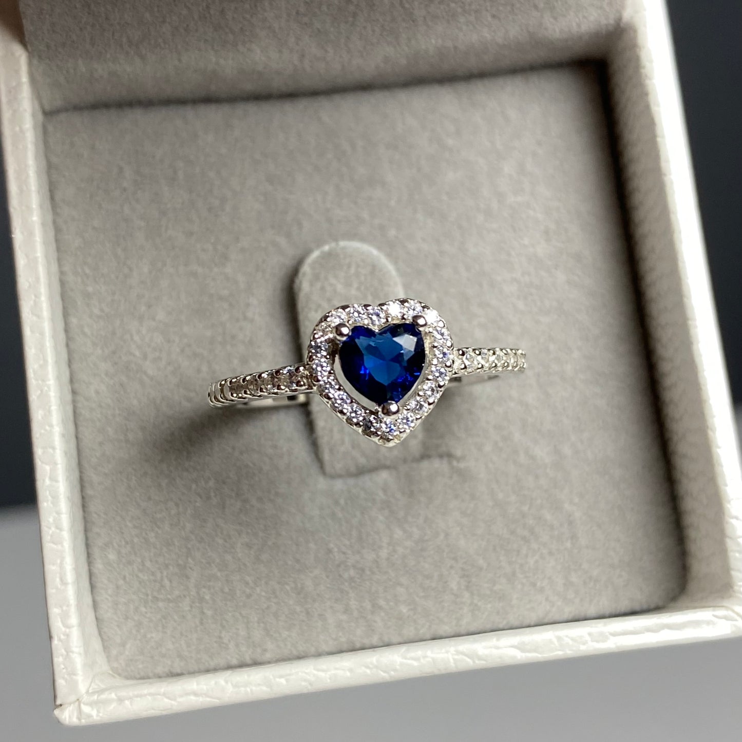 Blue Heart Ring