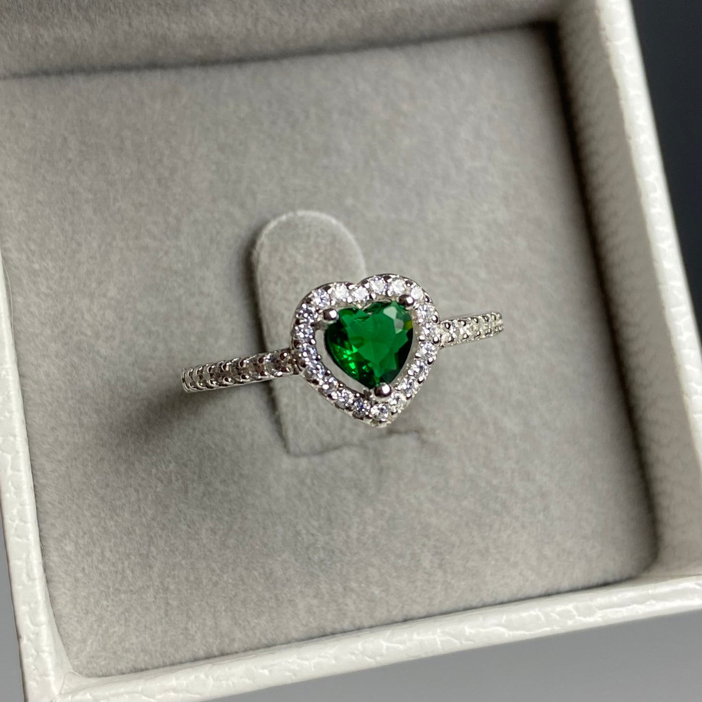 Green Heart Ring